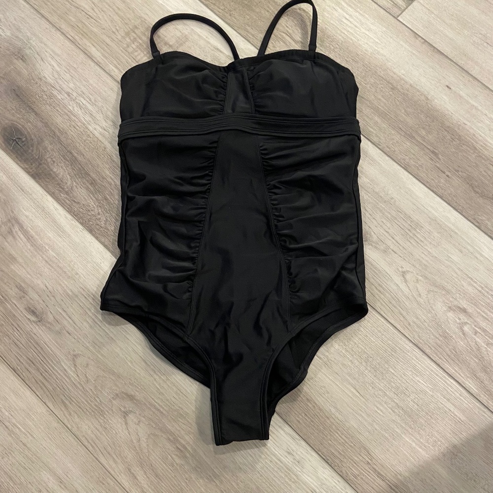 ATHLETA Waterfall Bandeau Swim One-Piece 34B/C - Picture 2 of 4